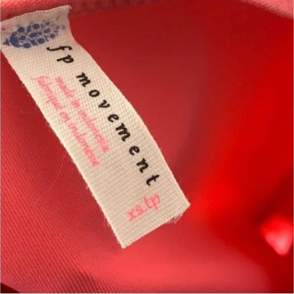 Free People Movement Heart of Gold Leotard Size XS Light Red Bodysuit Stretch - Picture 6 of 8